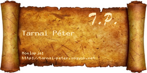 Tarnai Péter névjegykártya